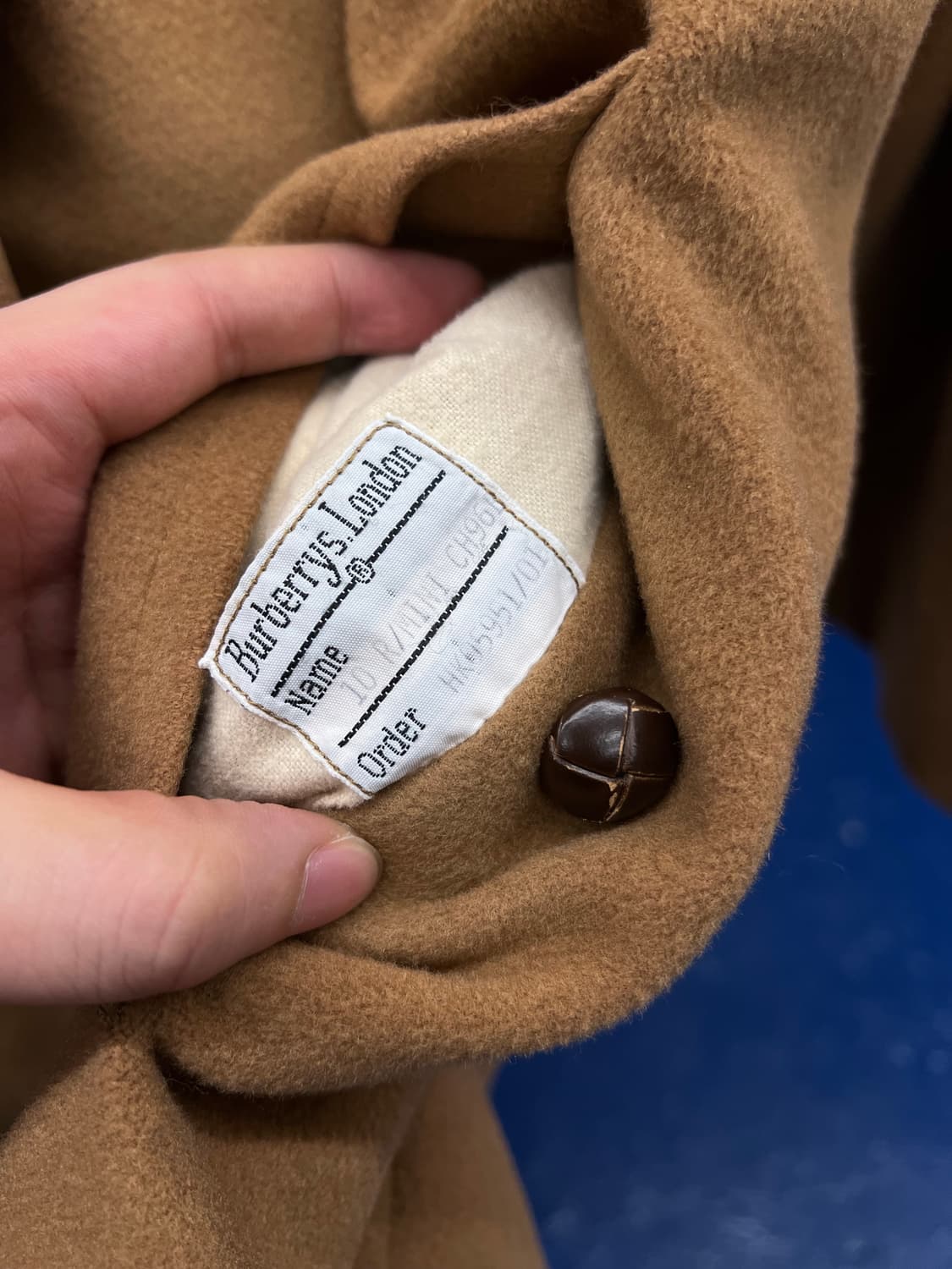 Burberrys 버버리 캐시미어 혼방 우드버튼 코트 상품이미지9