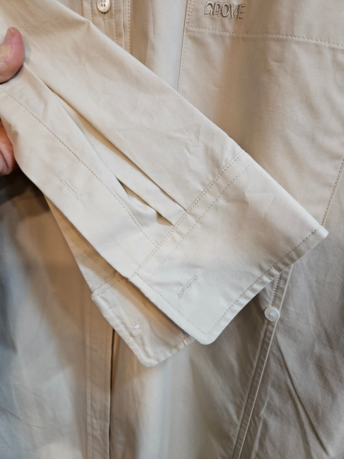 그로브 베이지 셔츠 상품이미지5