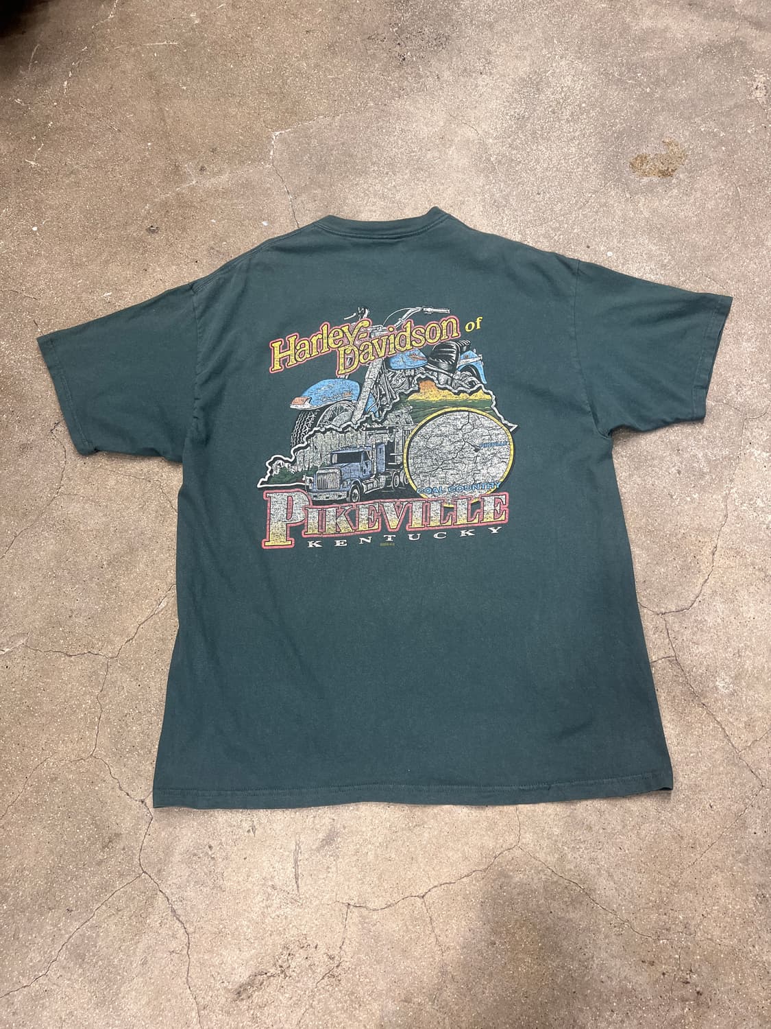00‘s 할리데이비슨 파이크빌 켄터키 반팔티 상품이미지1