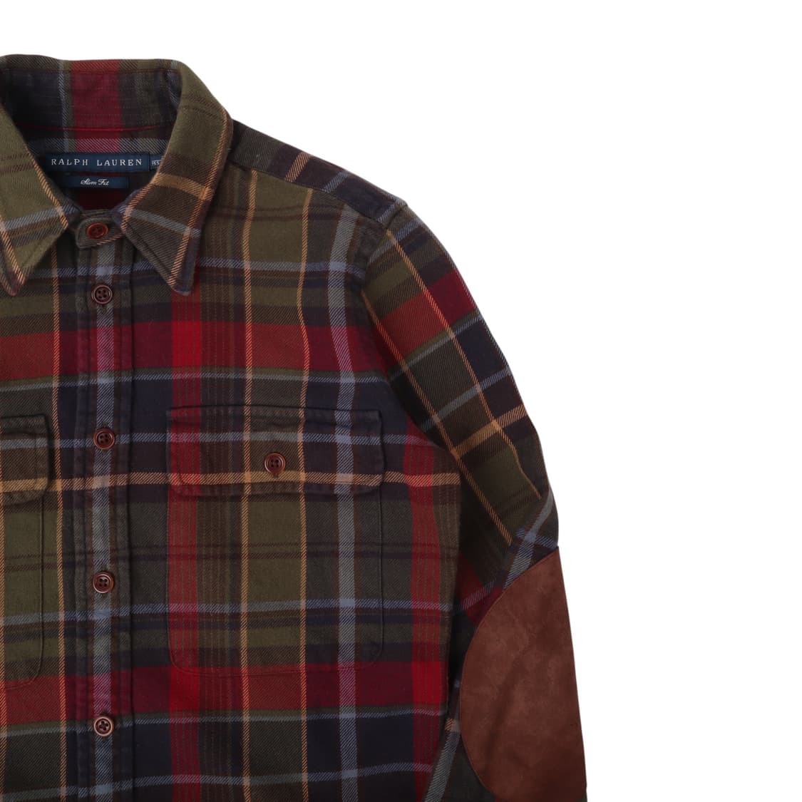 폴로 랄프로렌 엘보우 패치 워크 체크 셔츠 상품이미지3