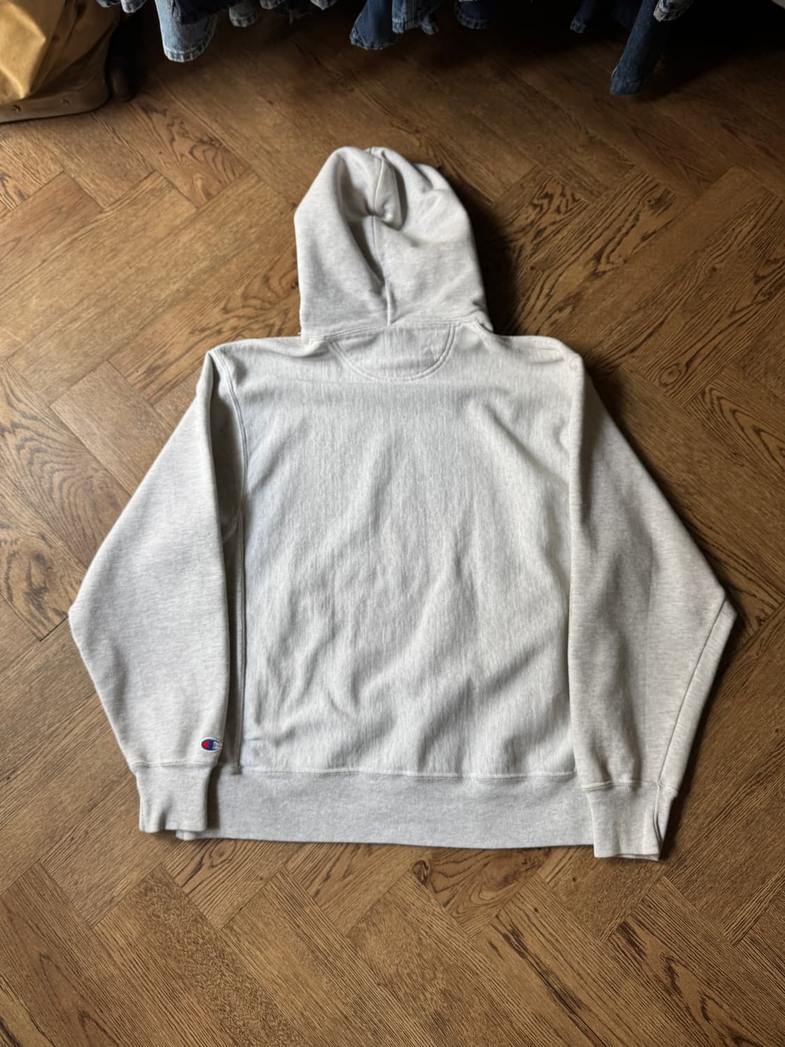 [M]00s 챔피온 리버스위브 STONE HARBOR 멜란지 후드 티셔츠 상품이미지8