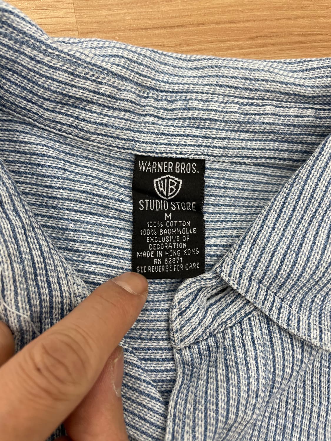 루니툰즈 스트라이프 데님 셔츠 (L~XL) 상품이미지4