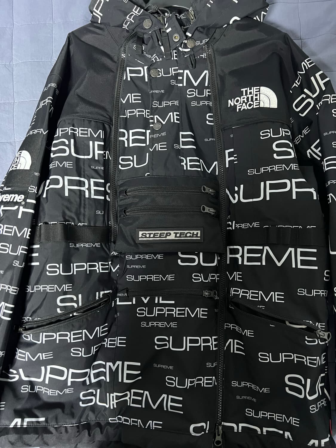 슈프림 X 노스페이스 스팁테크 아포지 자켓 블랙 (S) 상품이미지1