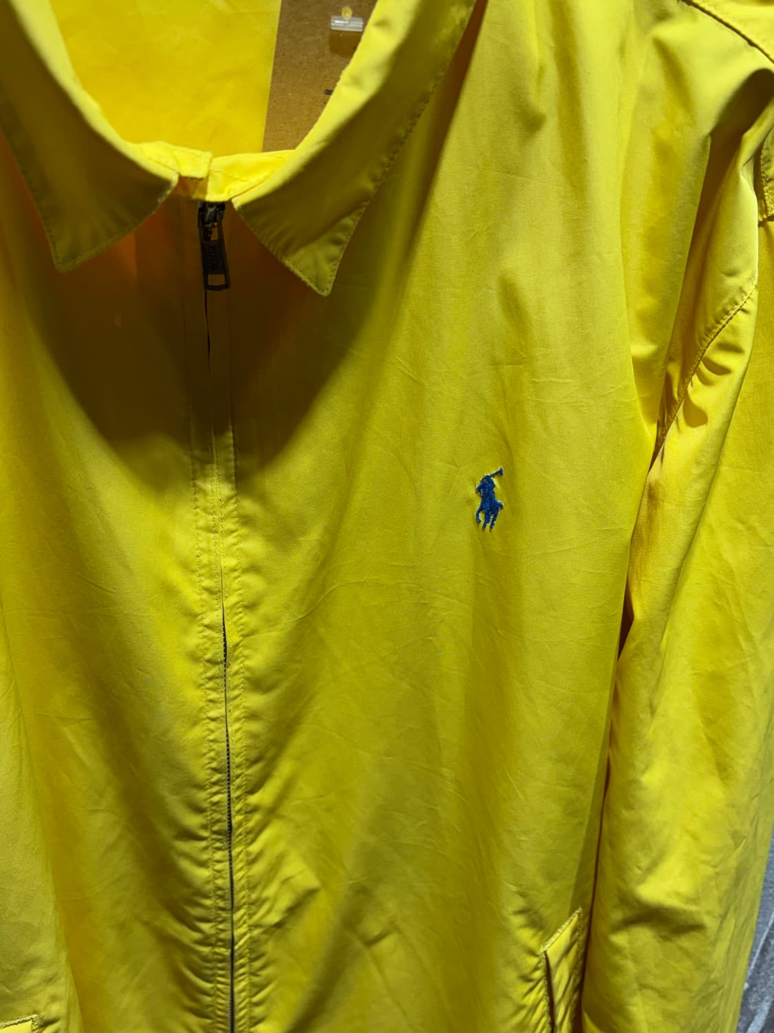 L 폴로랄프로렌 옐로우 나일론 블루종 상품이미지4