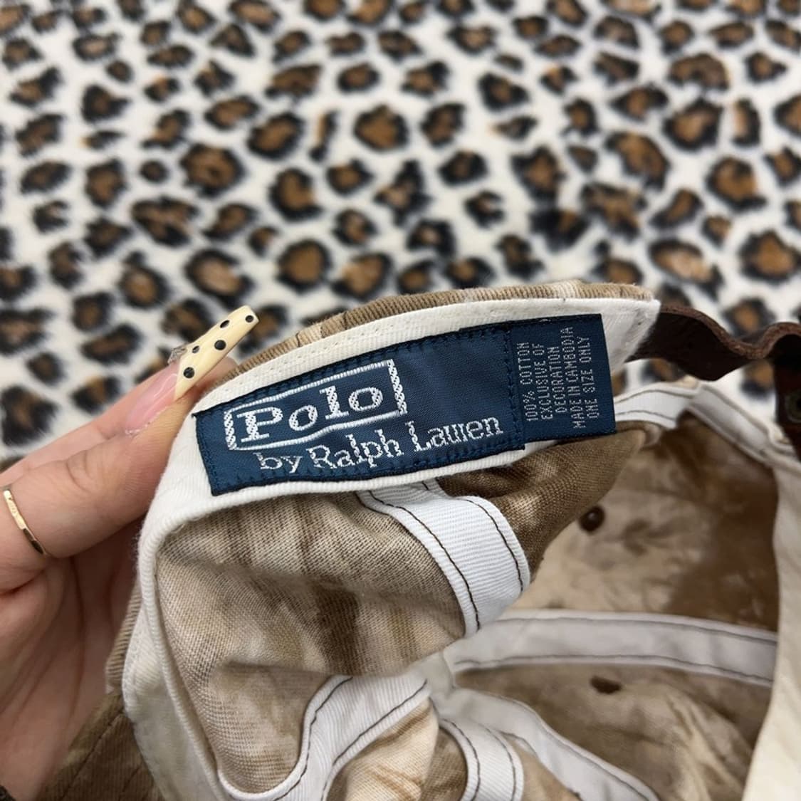 폴로 랄프로렌 스트릿 펑크 키치 타이다이 볼캡 C09601 상품이미지5