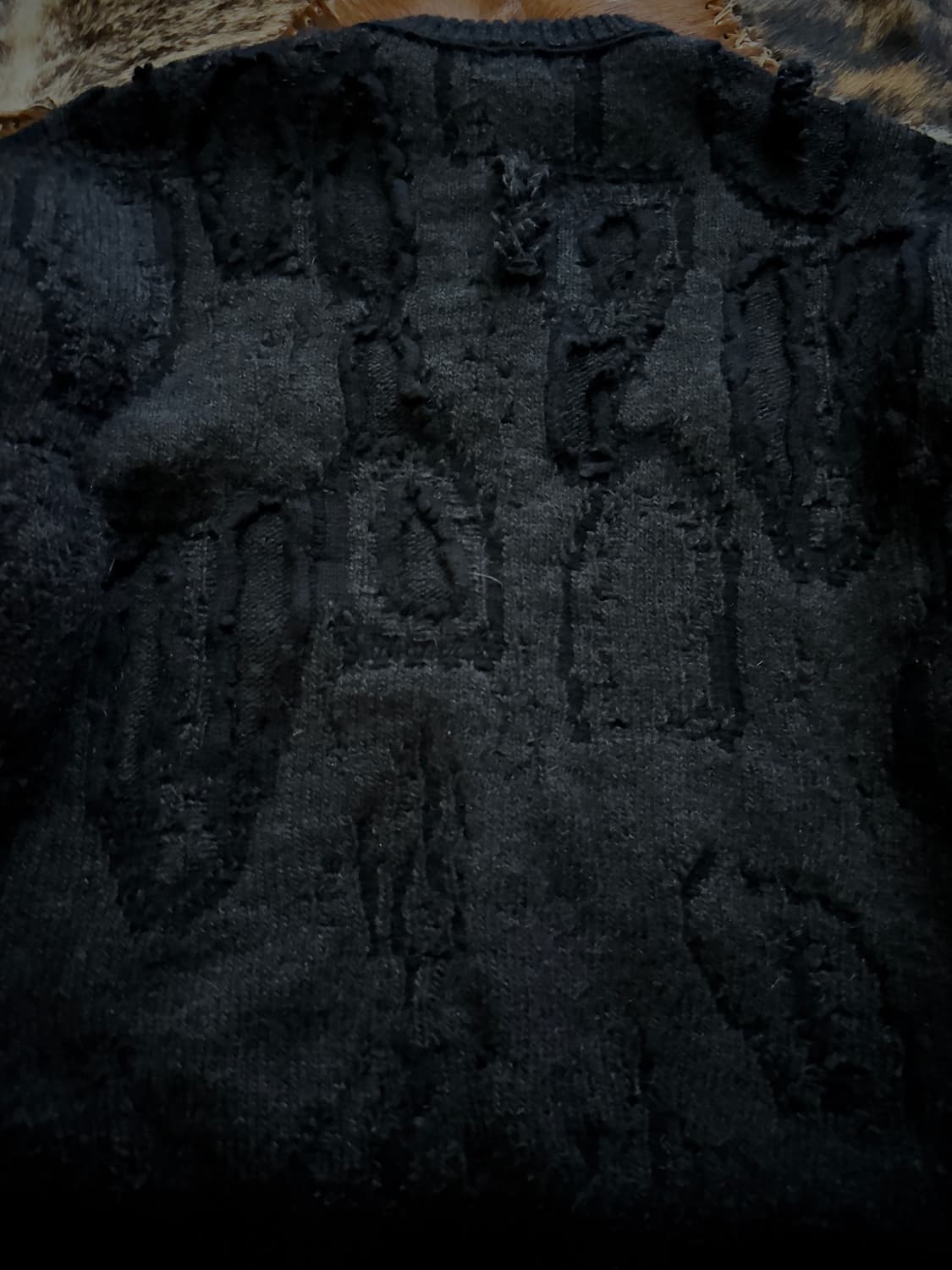 System Black distroid grunge knit 상품이미지5