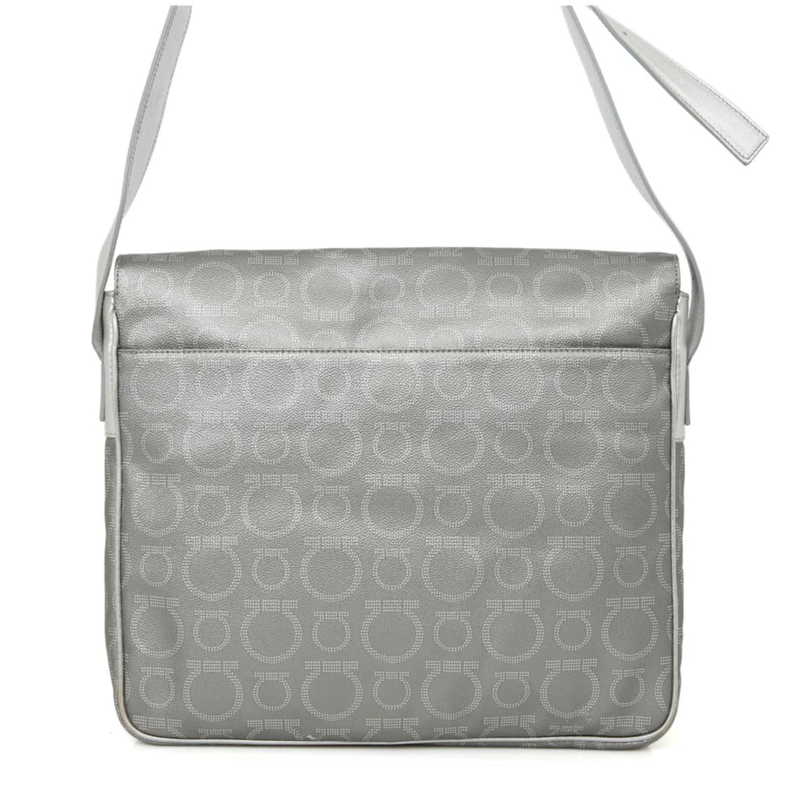 페라가모 간치니 숄더 플랩 크로스백 21-7915 메탈릭 실버 상품이미지4