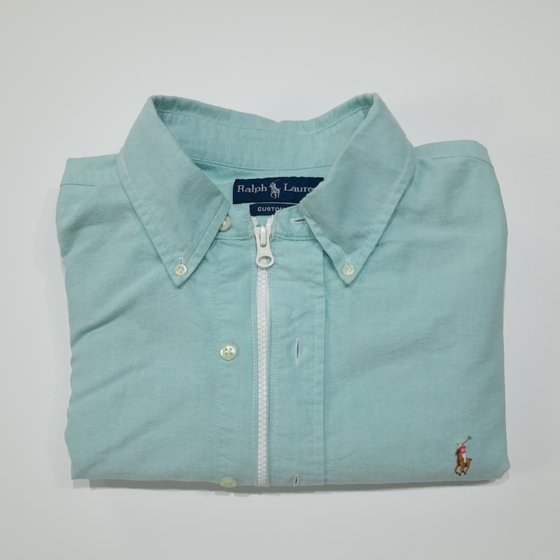 CL792 FREE 폴로 00s 민트 리메이크 크롭 집업 셔츠 상품이미지6