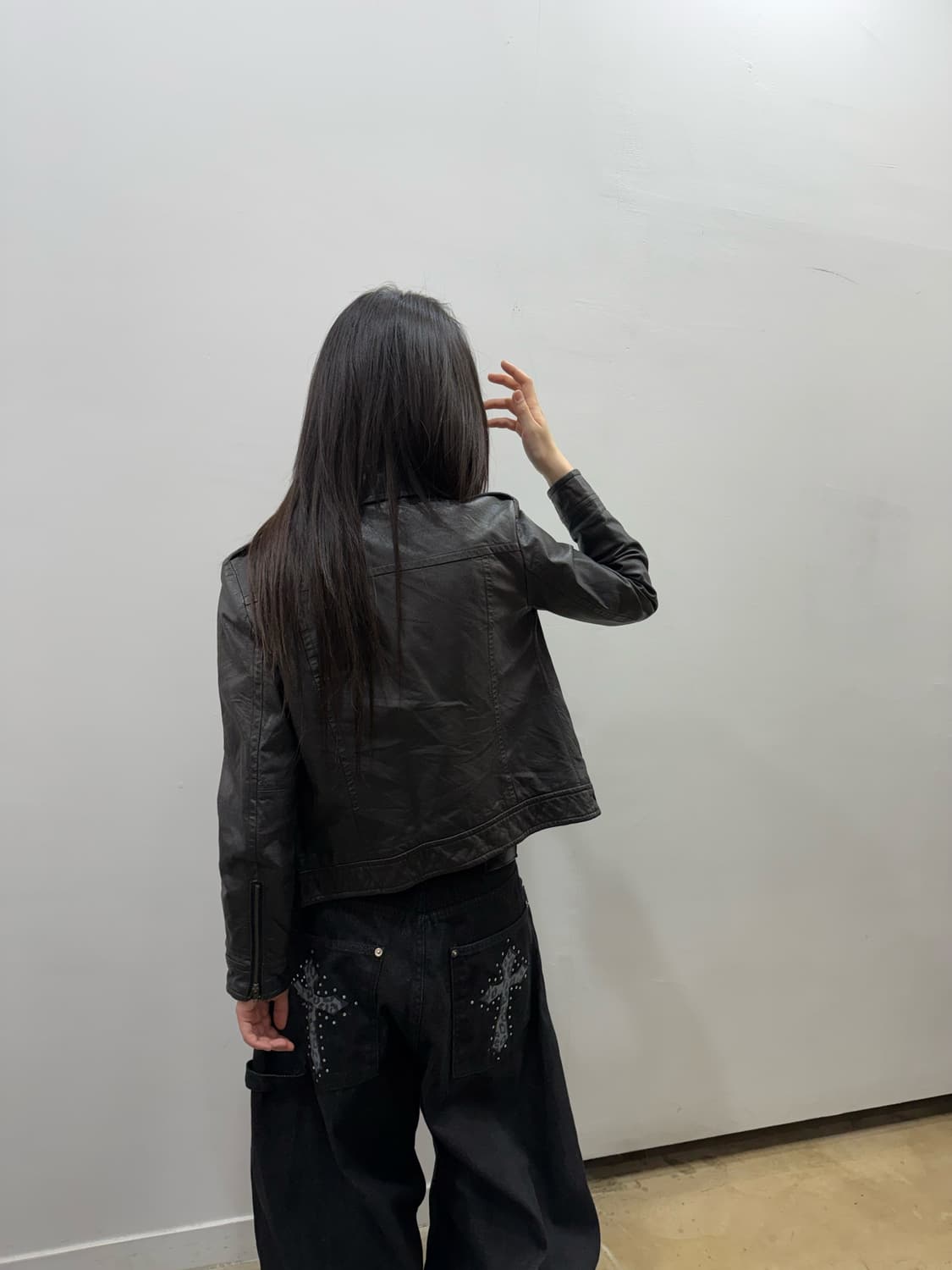 질 스튜어트 레더 라이더 자켓 상품이미지6