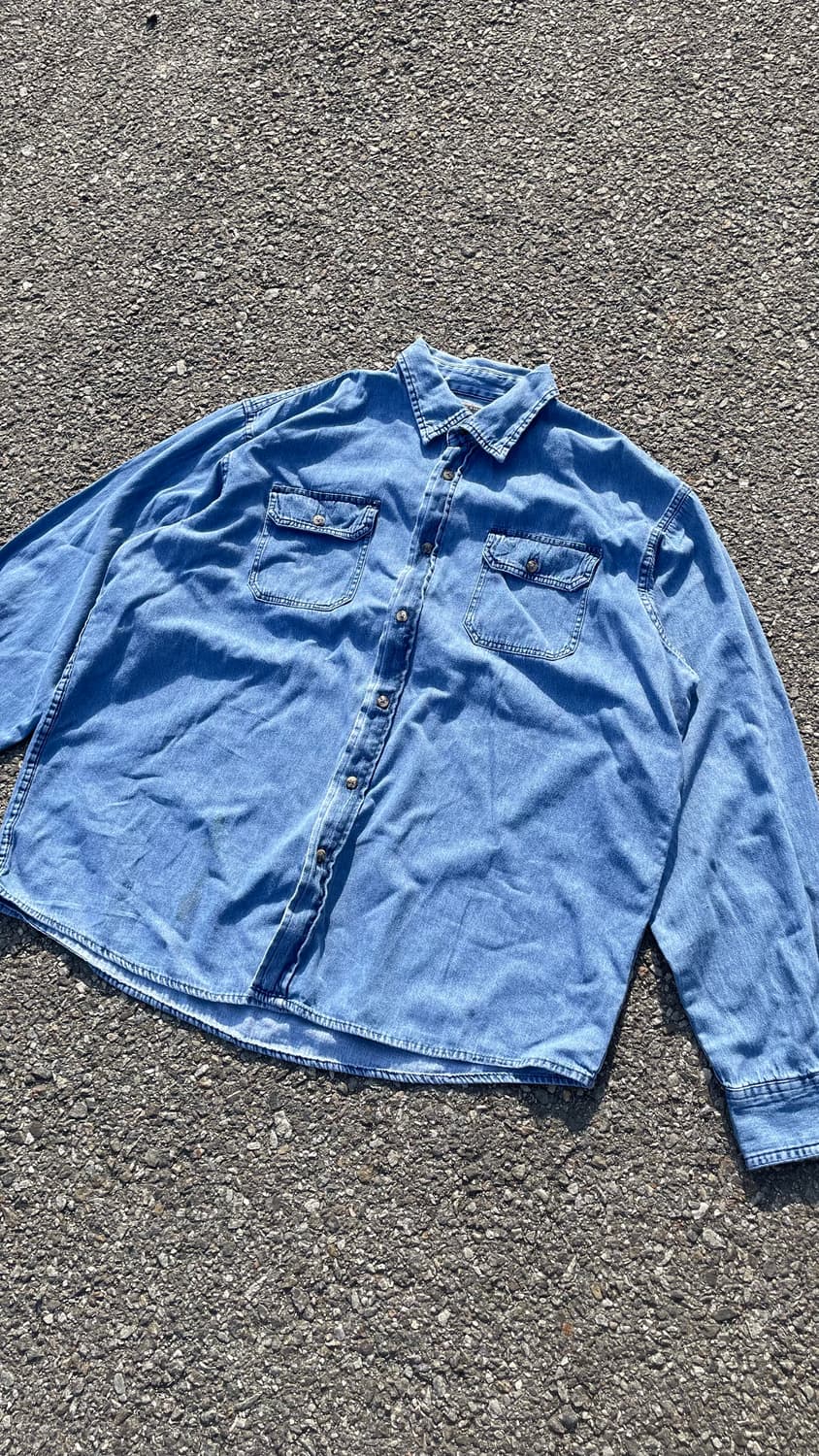 Wrangler 프리미엄 퀄리티 데님 셔츠 XL 상품이미지3