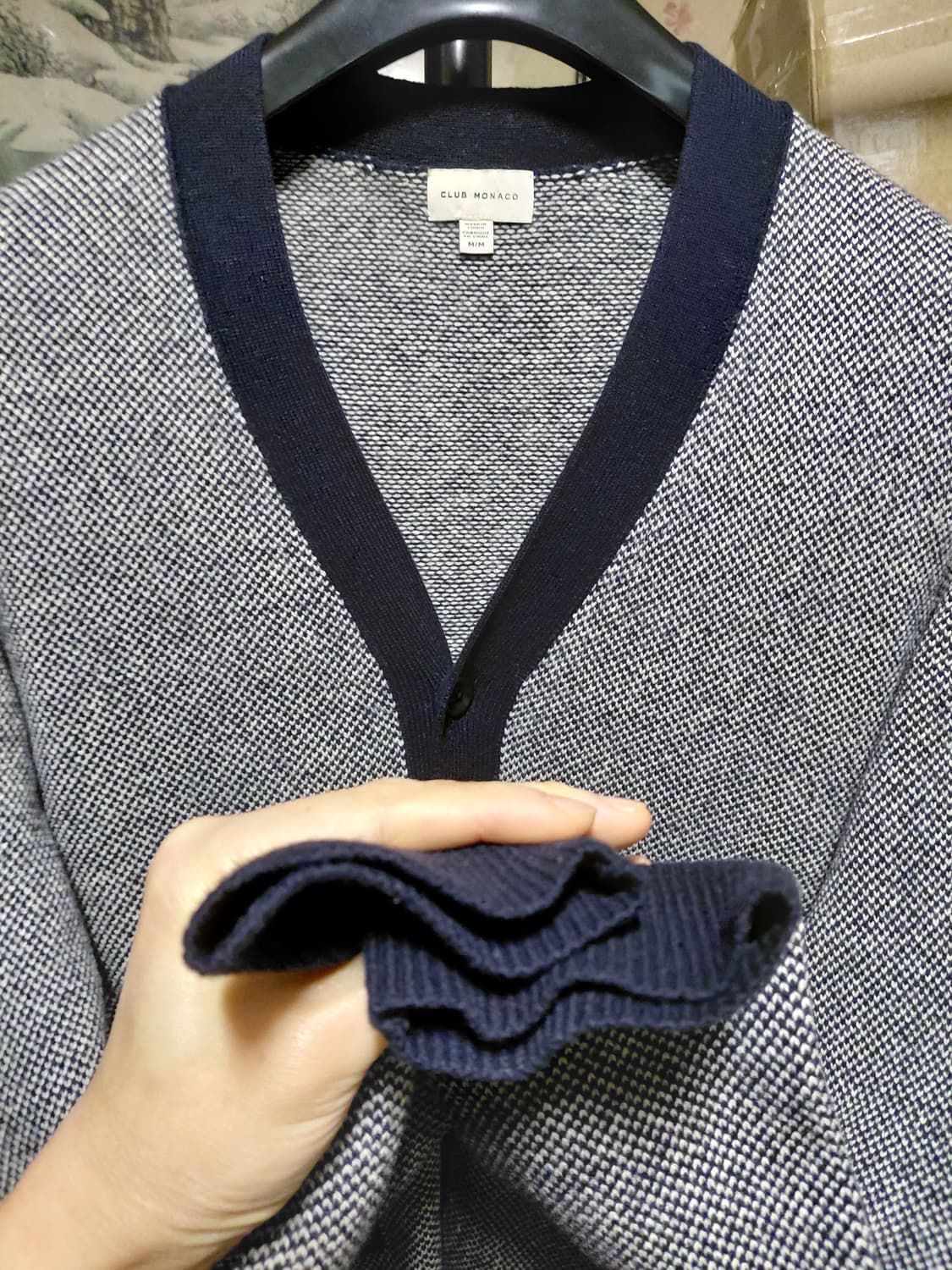 [클럽모나코]울100 가디건 M(95)사이즈 상품이미지7