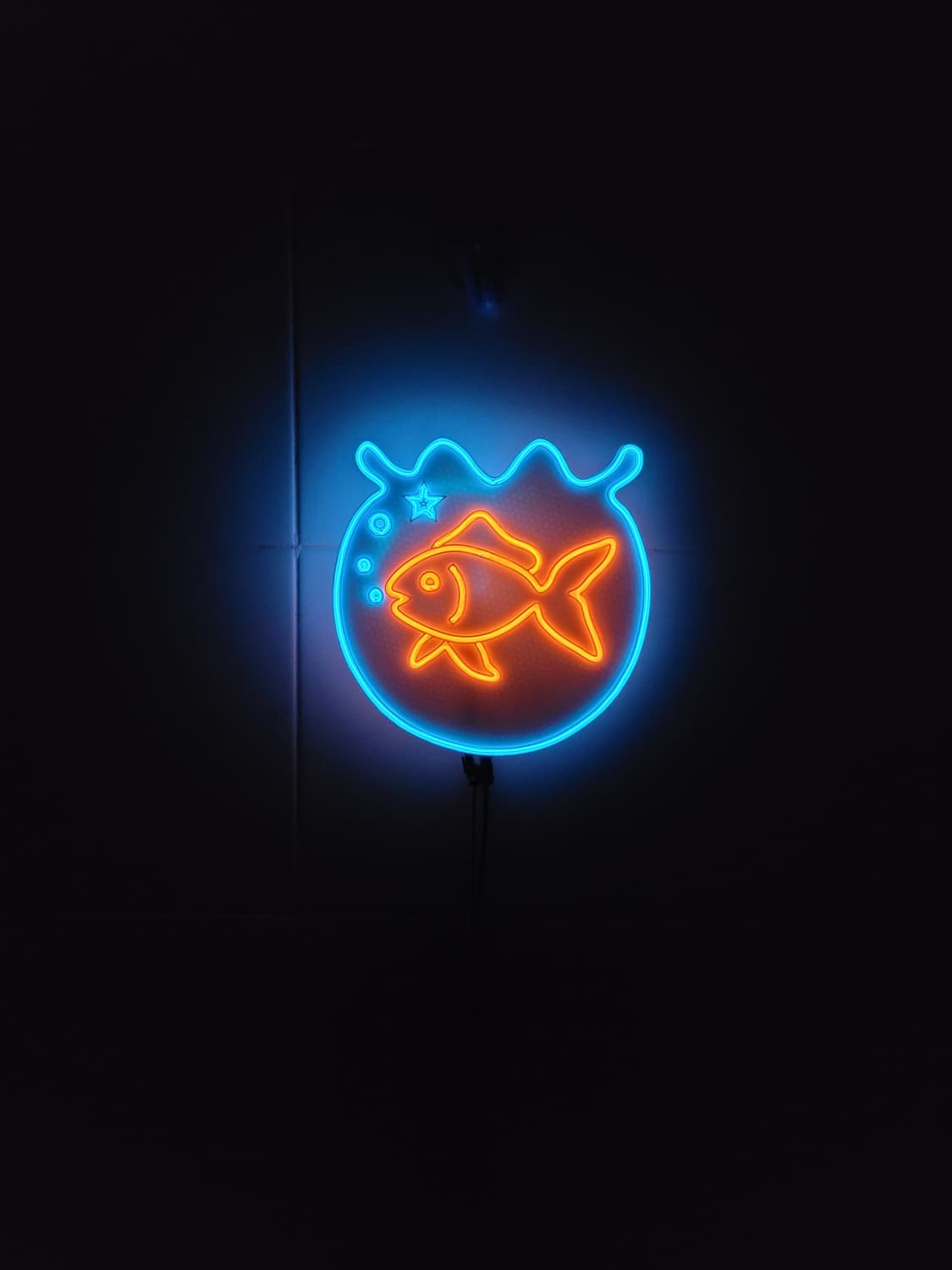 금붕어 어항 네온사인 led 램프 조명 무드등 상품이미지3