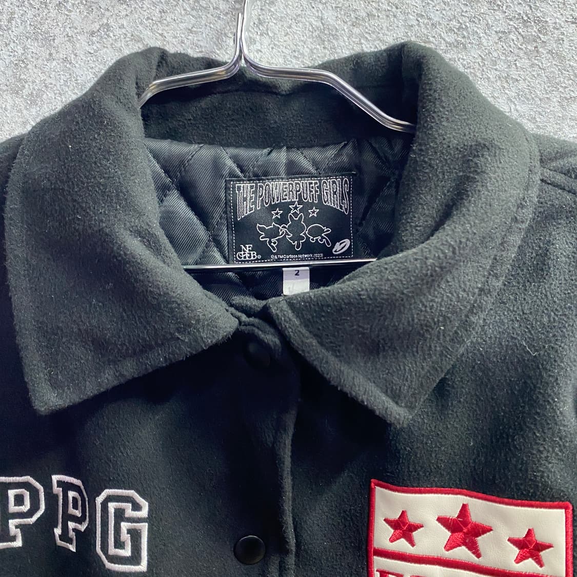 네스티펜시클럽 x 파워퍼프걸 스타디움 바시티 B4336  상품이미지3