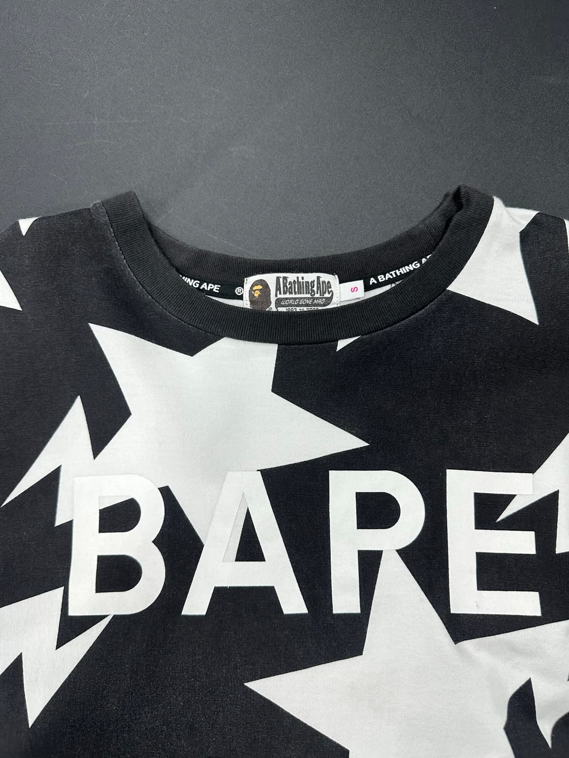 베이프 릴렉스드 스타 패턴 반팔 오버핏 티셔츠 상품이미지5