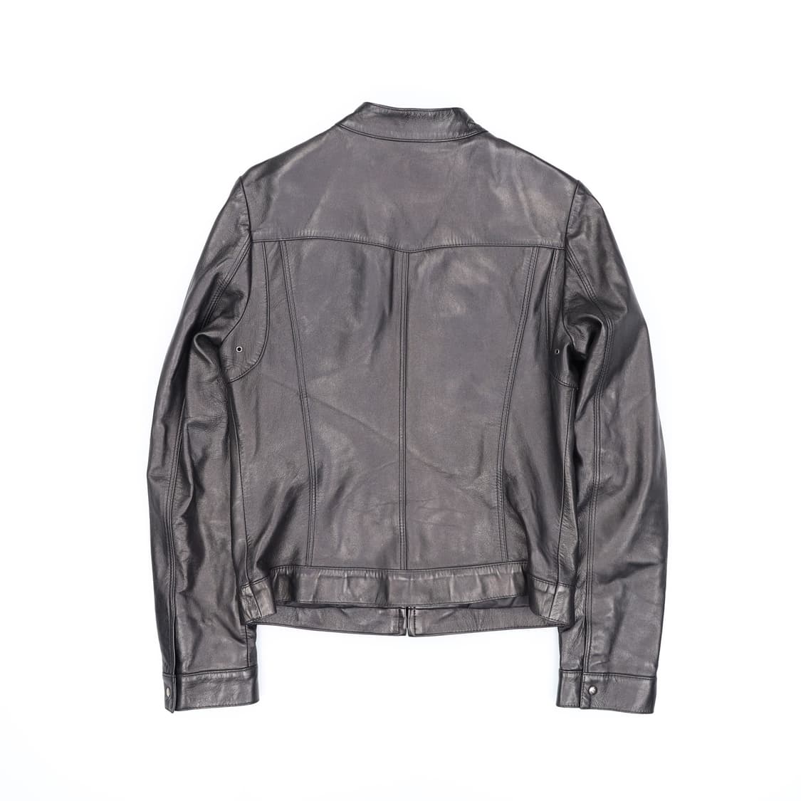 [55] 란찌 여성 빈티지 양가죽 싱글 라이더 자켓 블랙 3809 상품이미지2