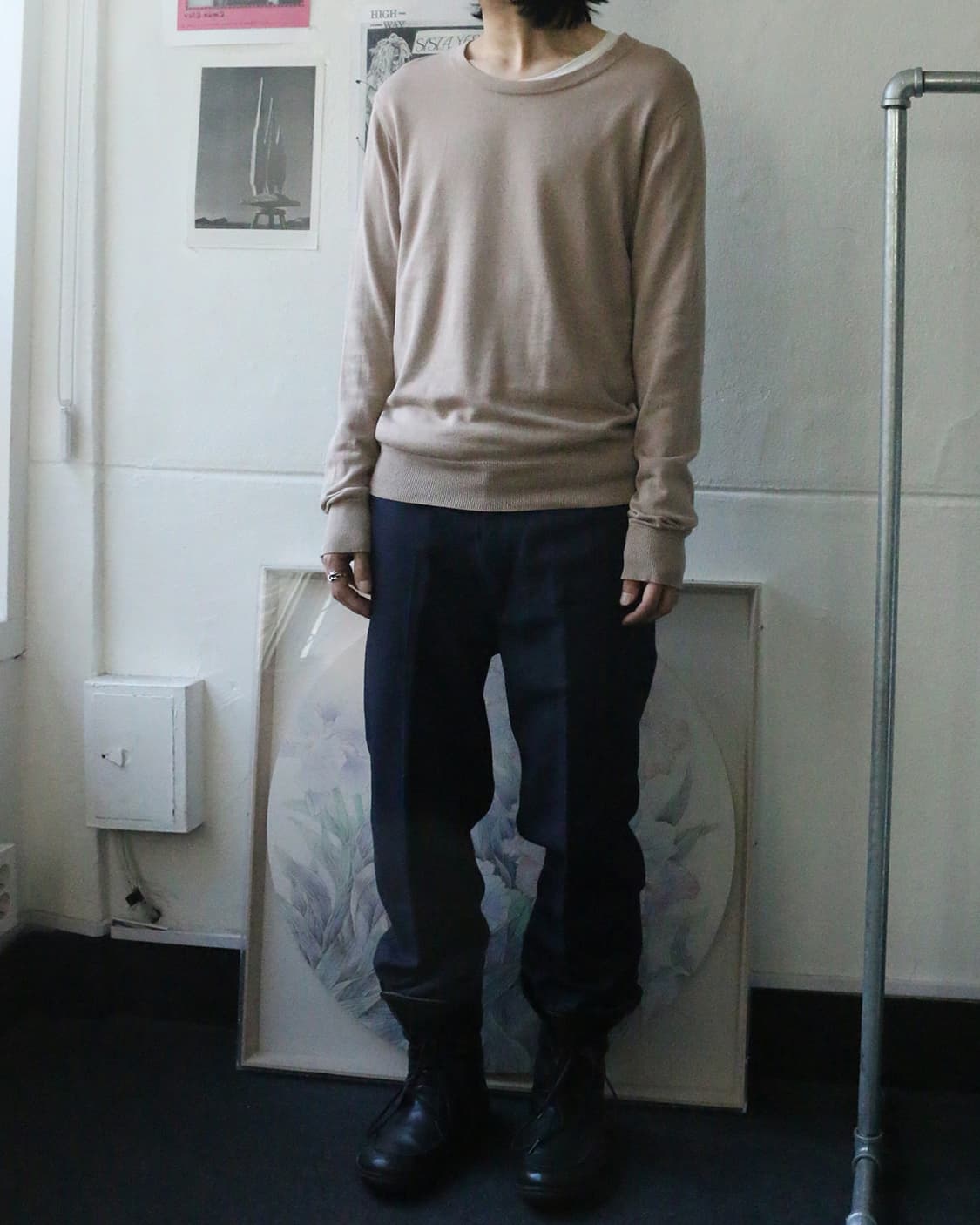 준야 와타나베 네이비 트라우저 상품이미지2