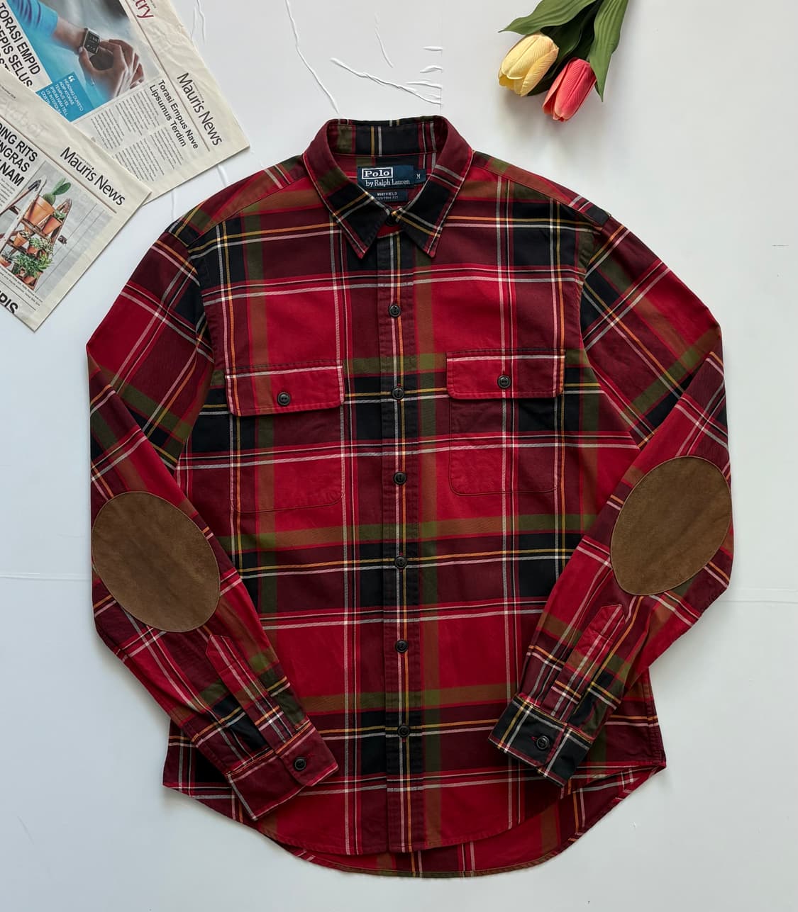 Polo 폴로랄프로렌 엘보 패치 웨스턴 셔츠 상품이미지2