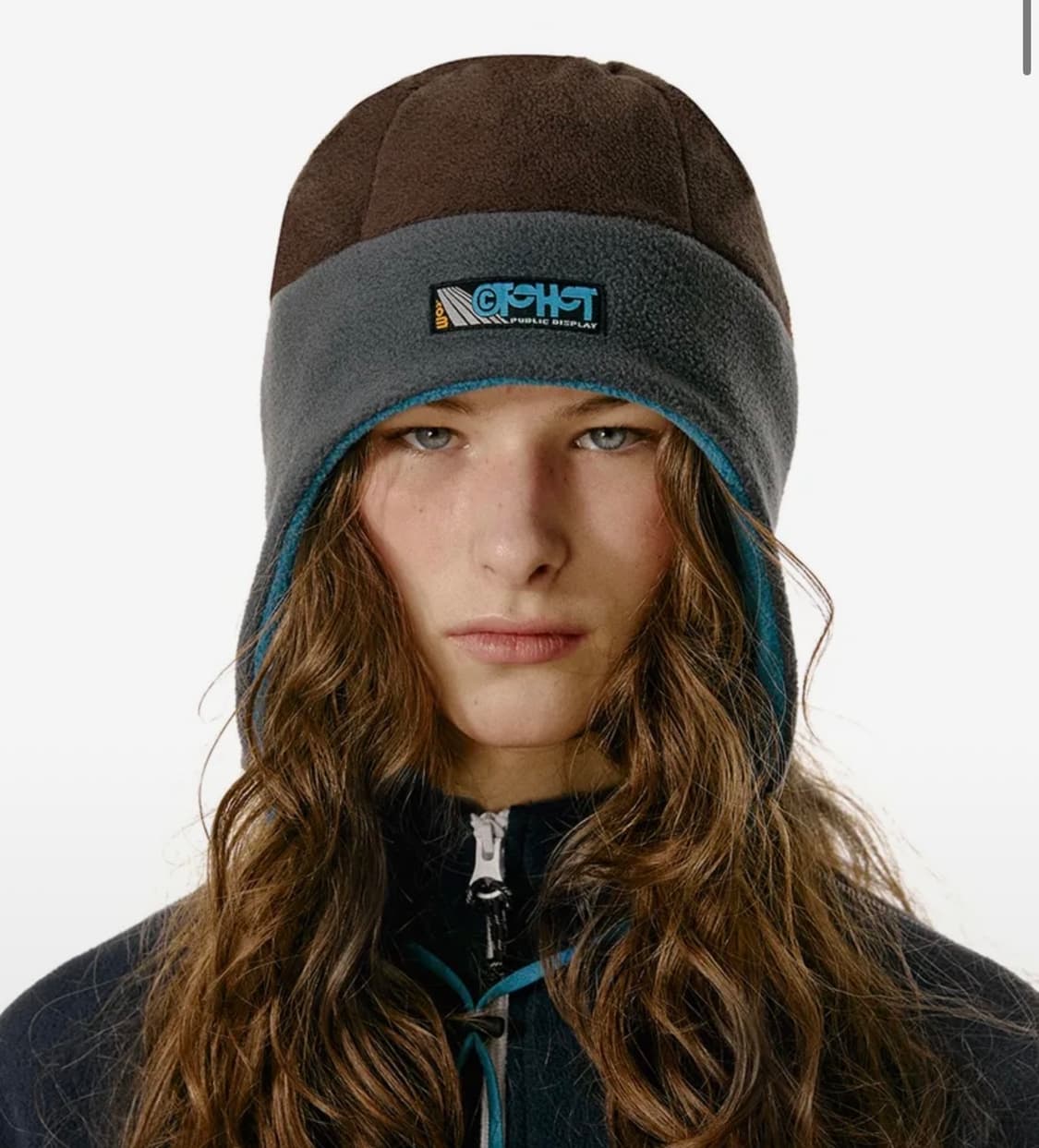 테켓 비니 Recording Fleece Earflap Brown  상품이미지1