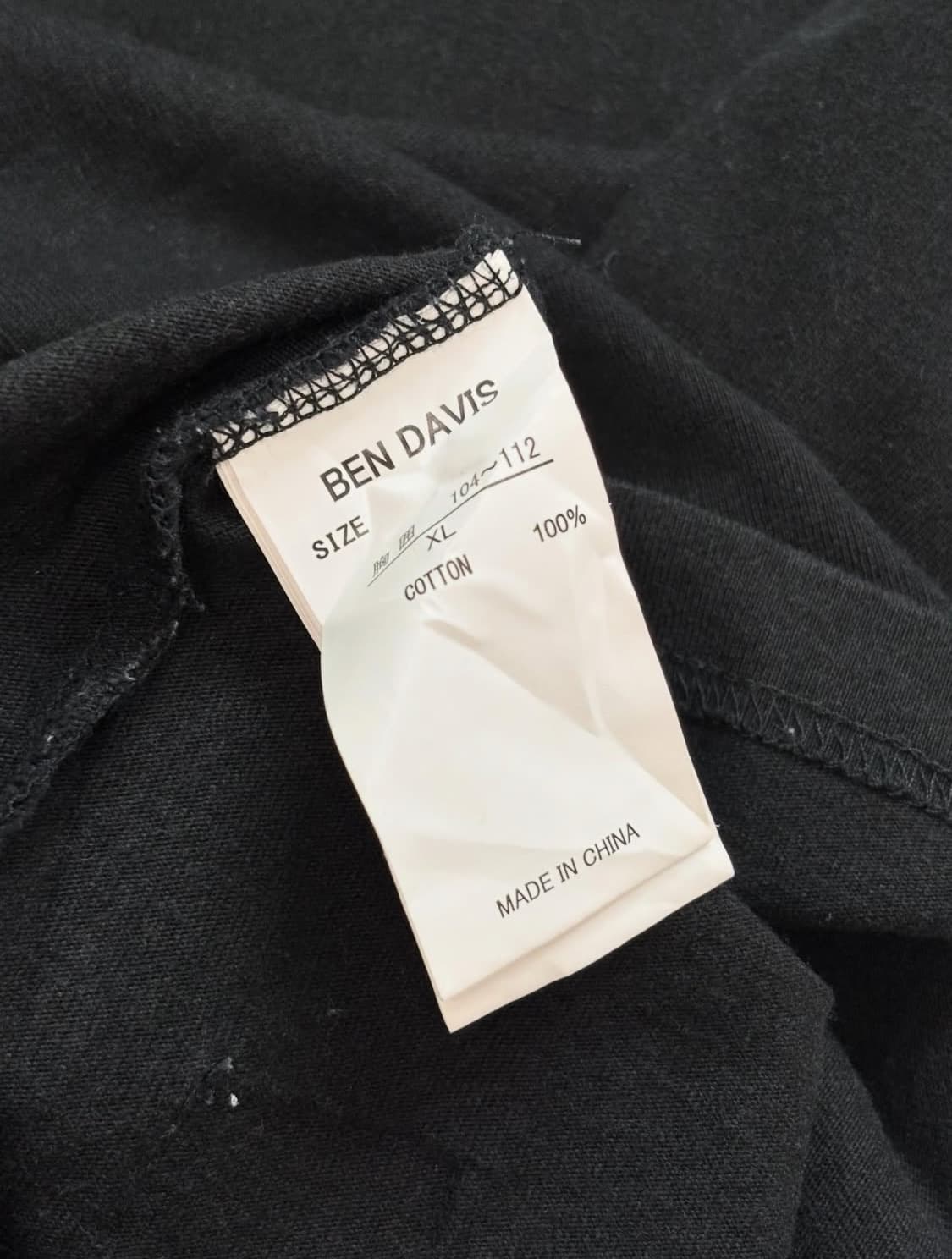 BenDavis 벤데이비스 블랙 프린팅 티셔츠 상품이미지8