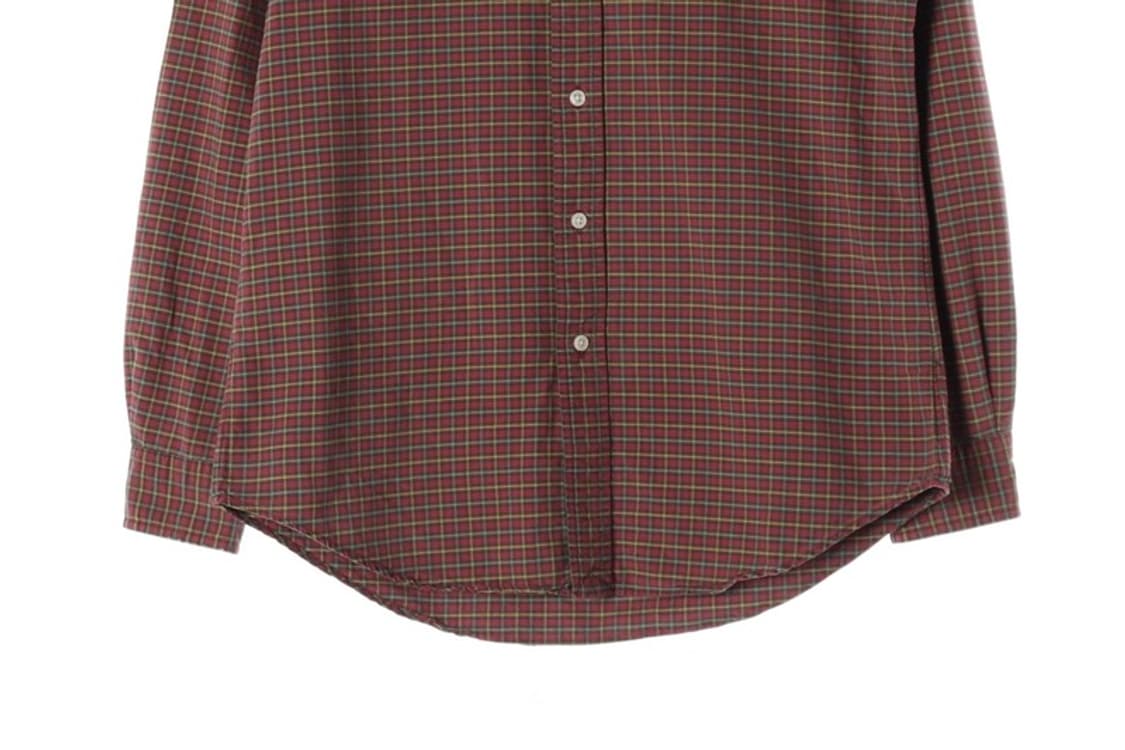 랄프로렌 클래식 타탄 체크 버튼다운 셔츠 S 상품이미지4