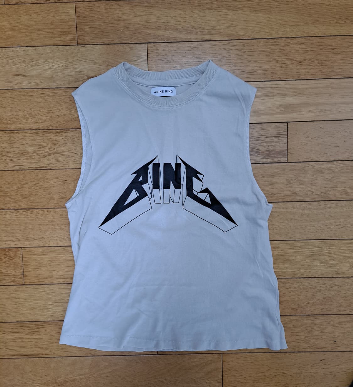 ANINE BING 여성 슬리브리스 티셔츠 (오가닉 코튼) S 상품이미지1