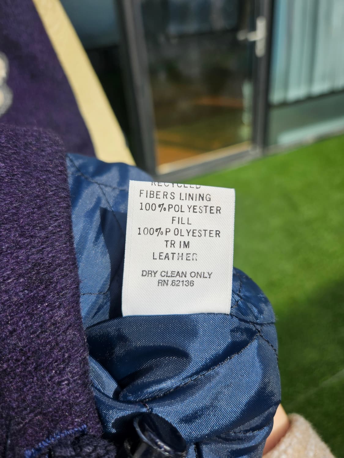 게스 USA 빈티지 울 레더 바시티 자켓 상품이미지10