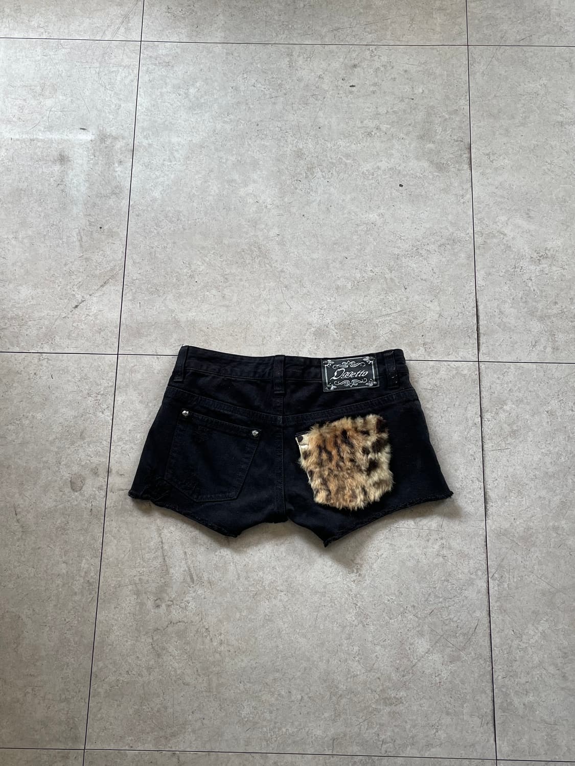 (Oggetto) 오제토 y2k 포켓 레오파드 패턴 숏팬츠바지 상품이미지1