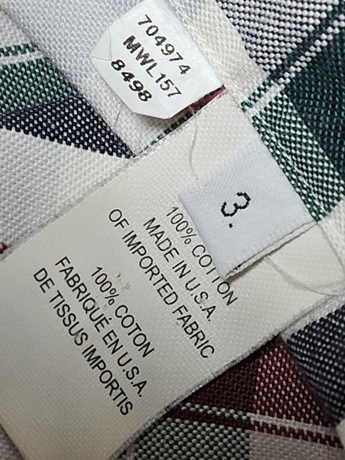 [3] 톰브라운 체크 사선완장 옥스포드 셔츠 MWL157 8498 상품이미지7