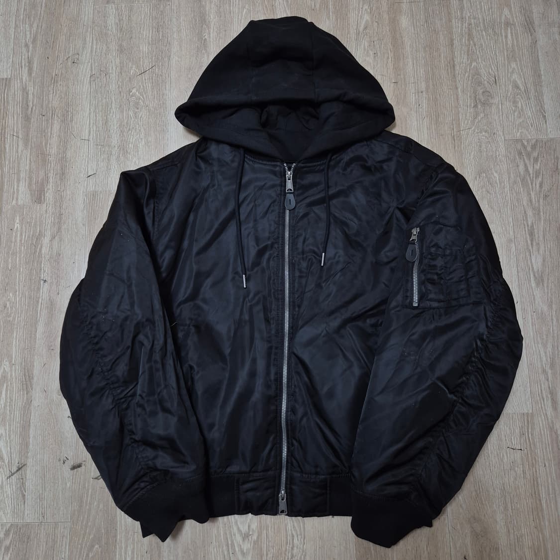 스파오 사이드포켓 후드 MA-1 항공점퍼 L(100) 상품이미지1