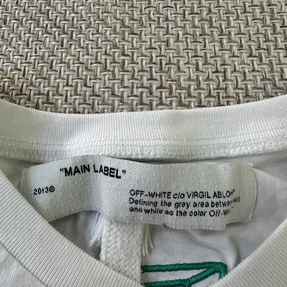 L 빈티지 화이트 플라스틱 반팔 0407D 상품이미지2