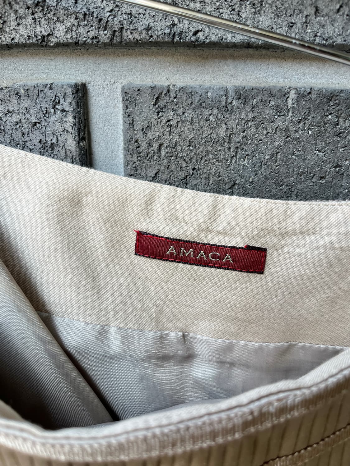 Amaca 플리츠 스커트 베이지 상품이미지7