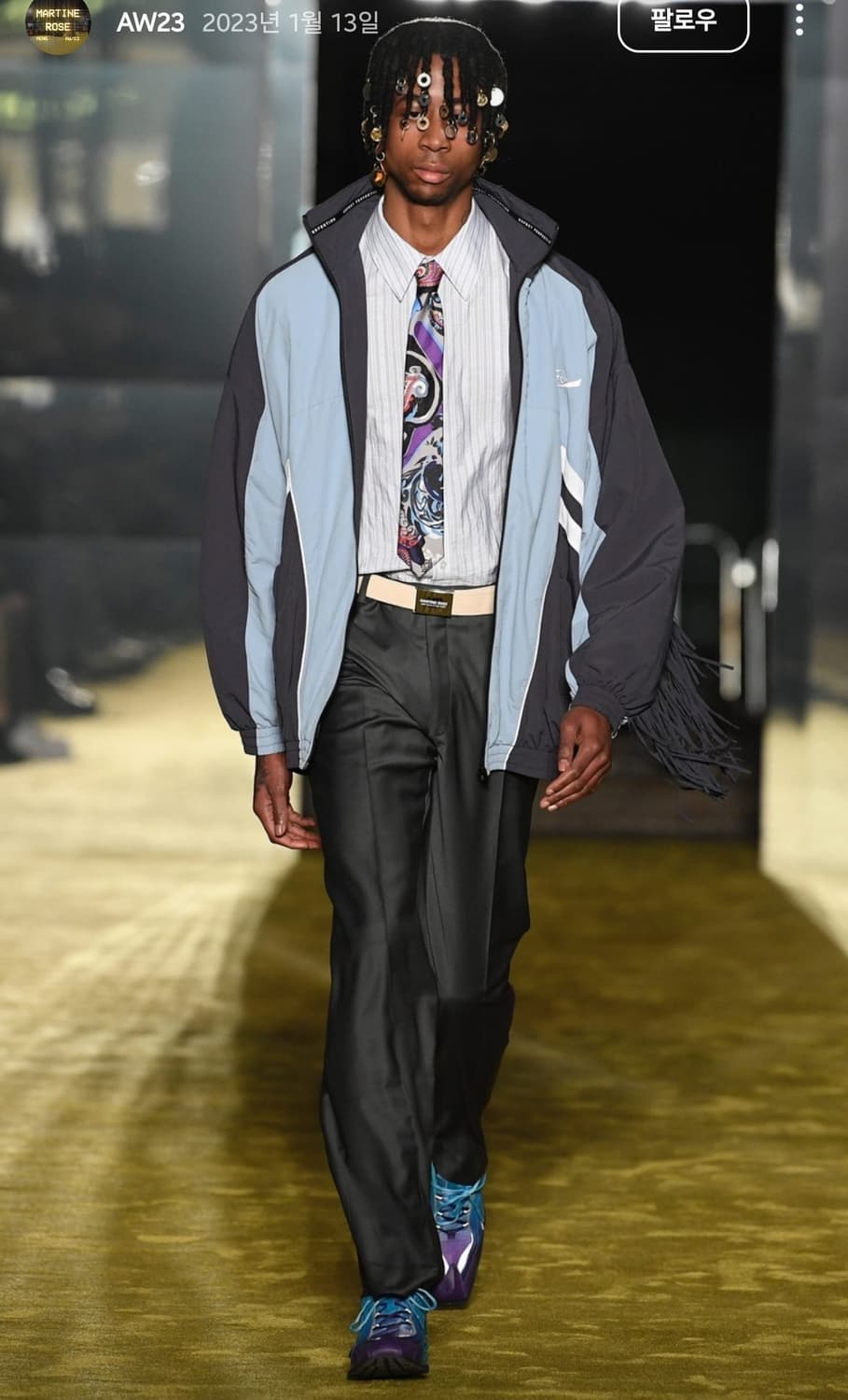 마틴로즈 트랙자켓 켄드릭라마 M 상품이미지3