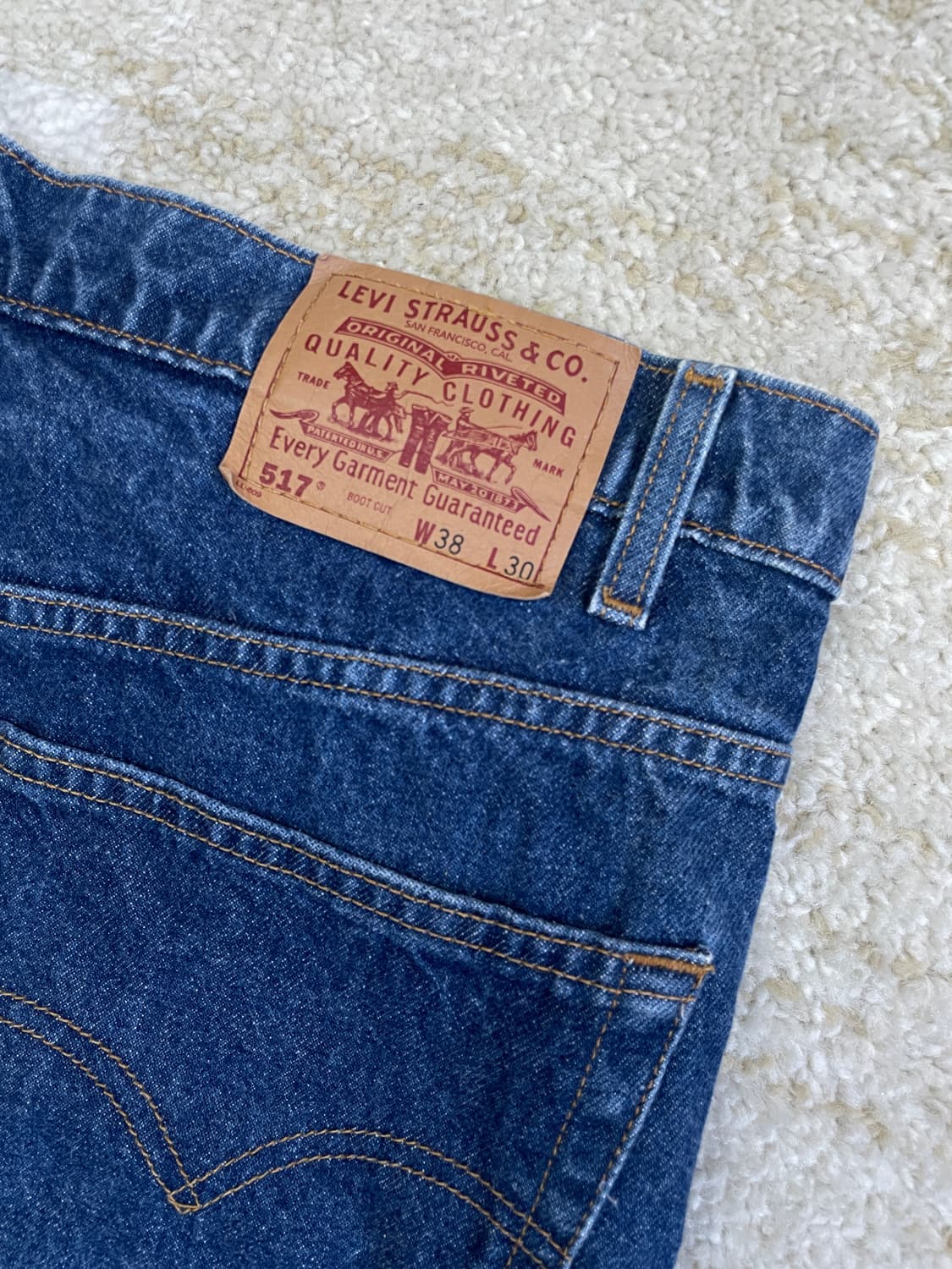 [38x30] 90s 리바이스 517 부츠컷 중청 워싱 진 데님  상품이미지2