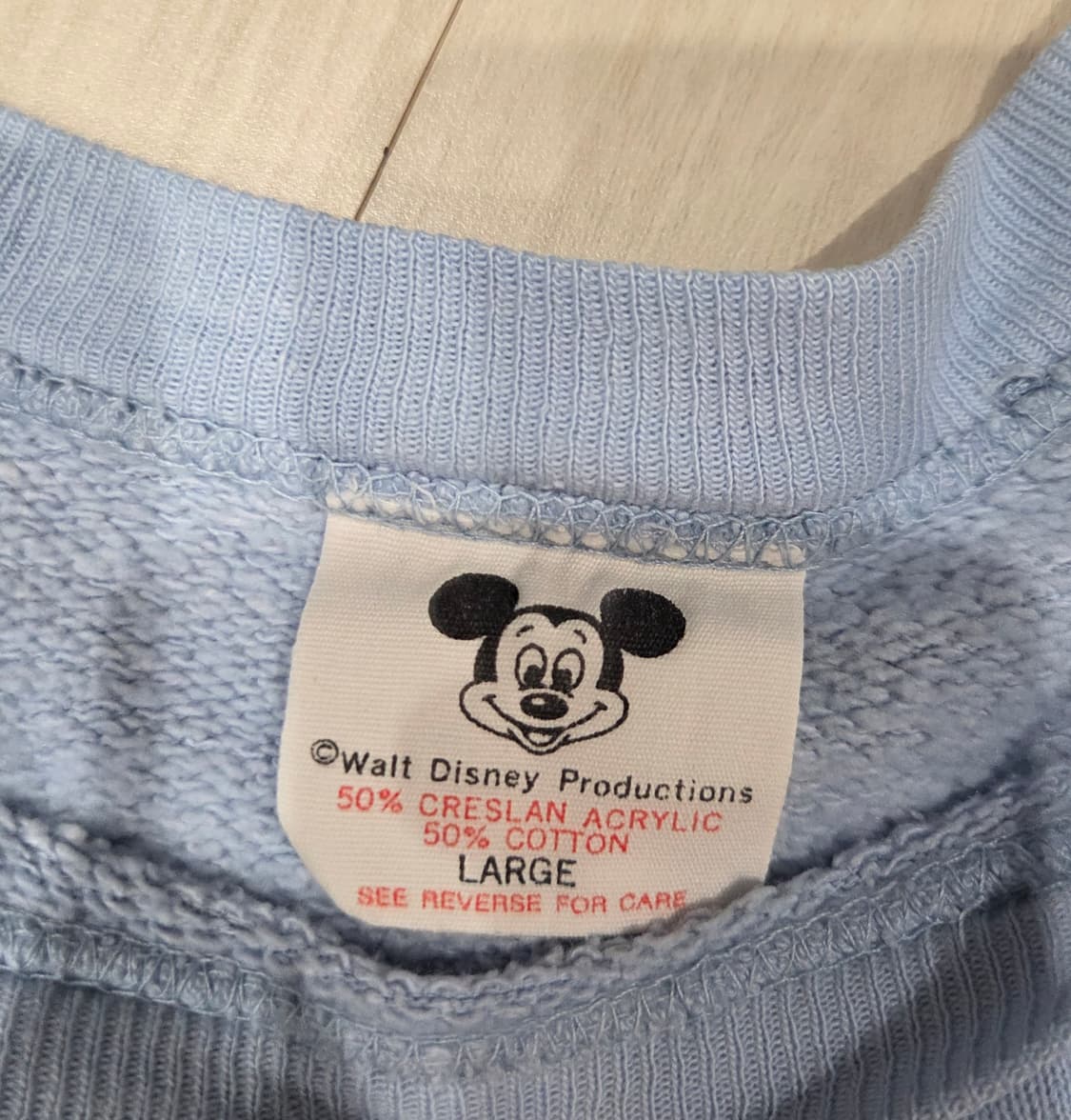 80s 미키마우스 하늘색 맨투맨 상품이미지3