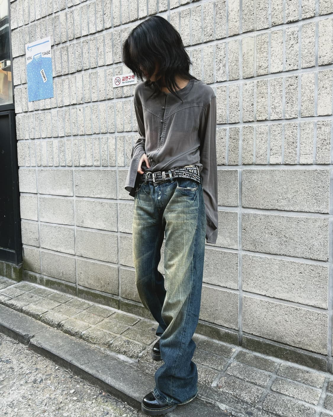 디젤 풀 워싱 그런지 데님진 상품이미지1