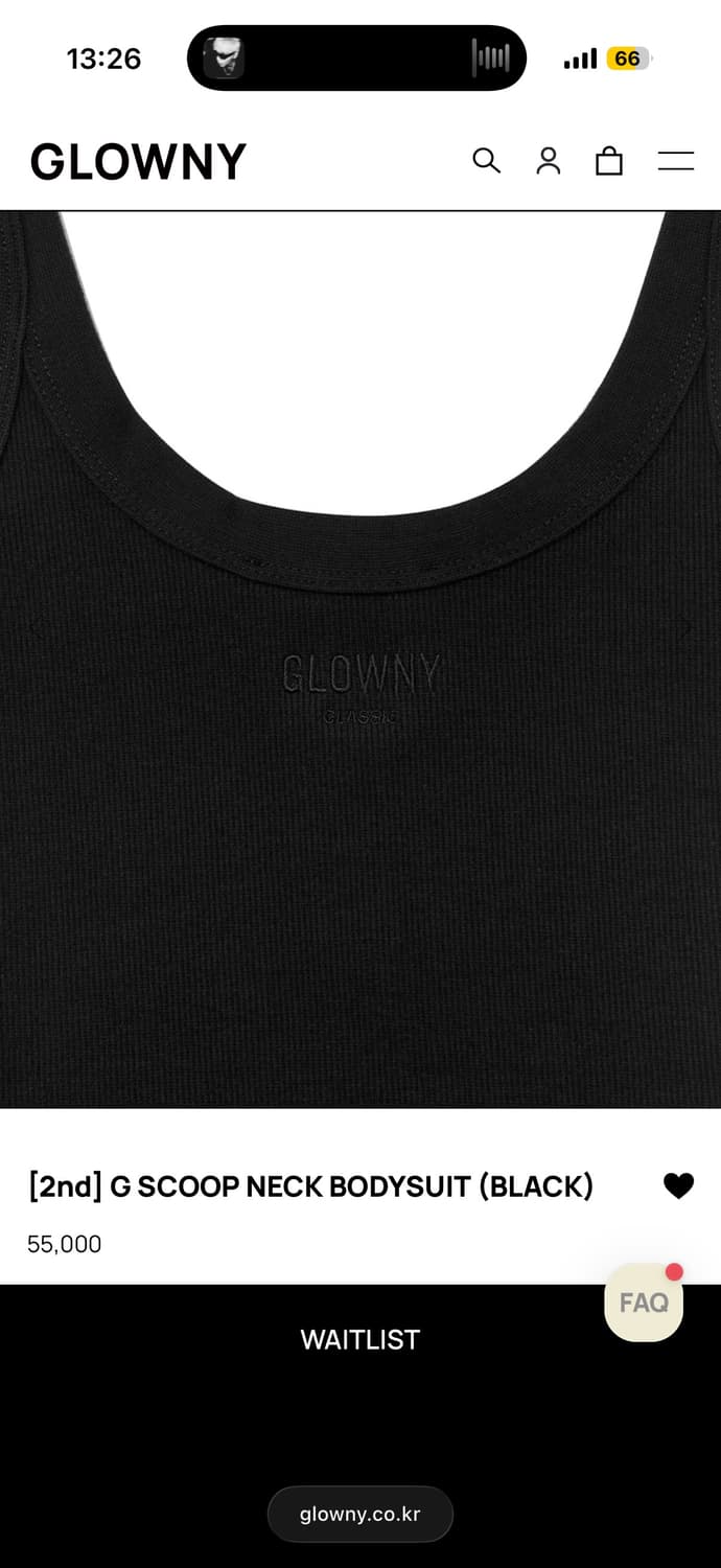 글로니 glowny bodysuit black M 상품이미지3
