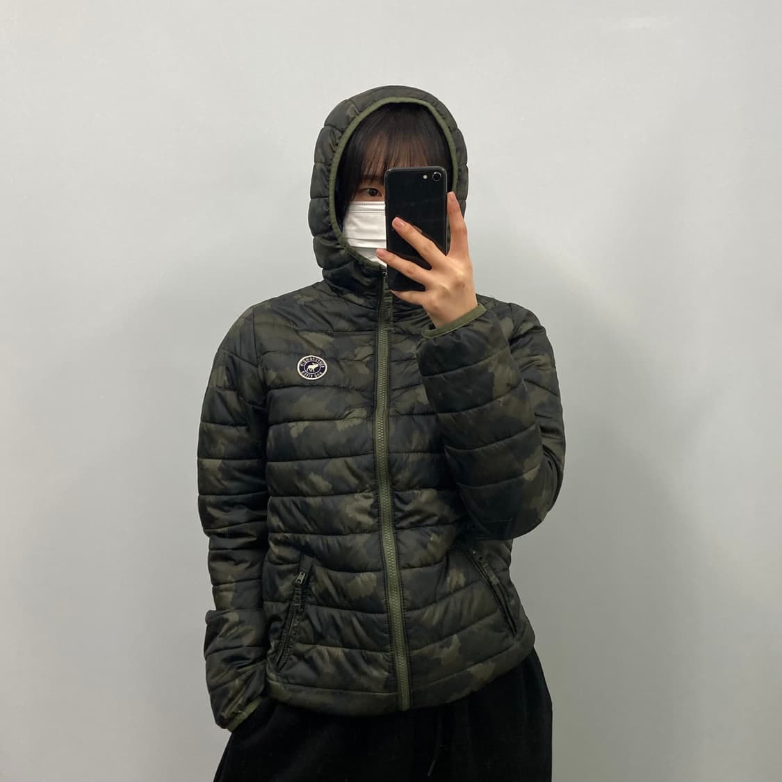 아베크롬비 카모 경량패딩 상품이미지1