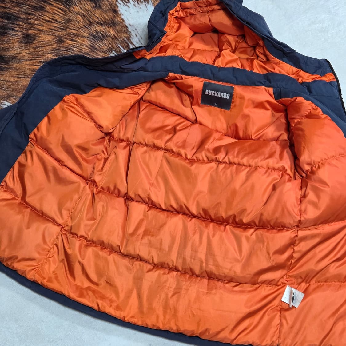 버커루 덕다운 네이비 야상 패딩 상품이미지8