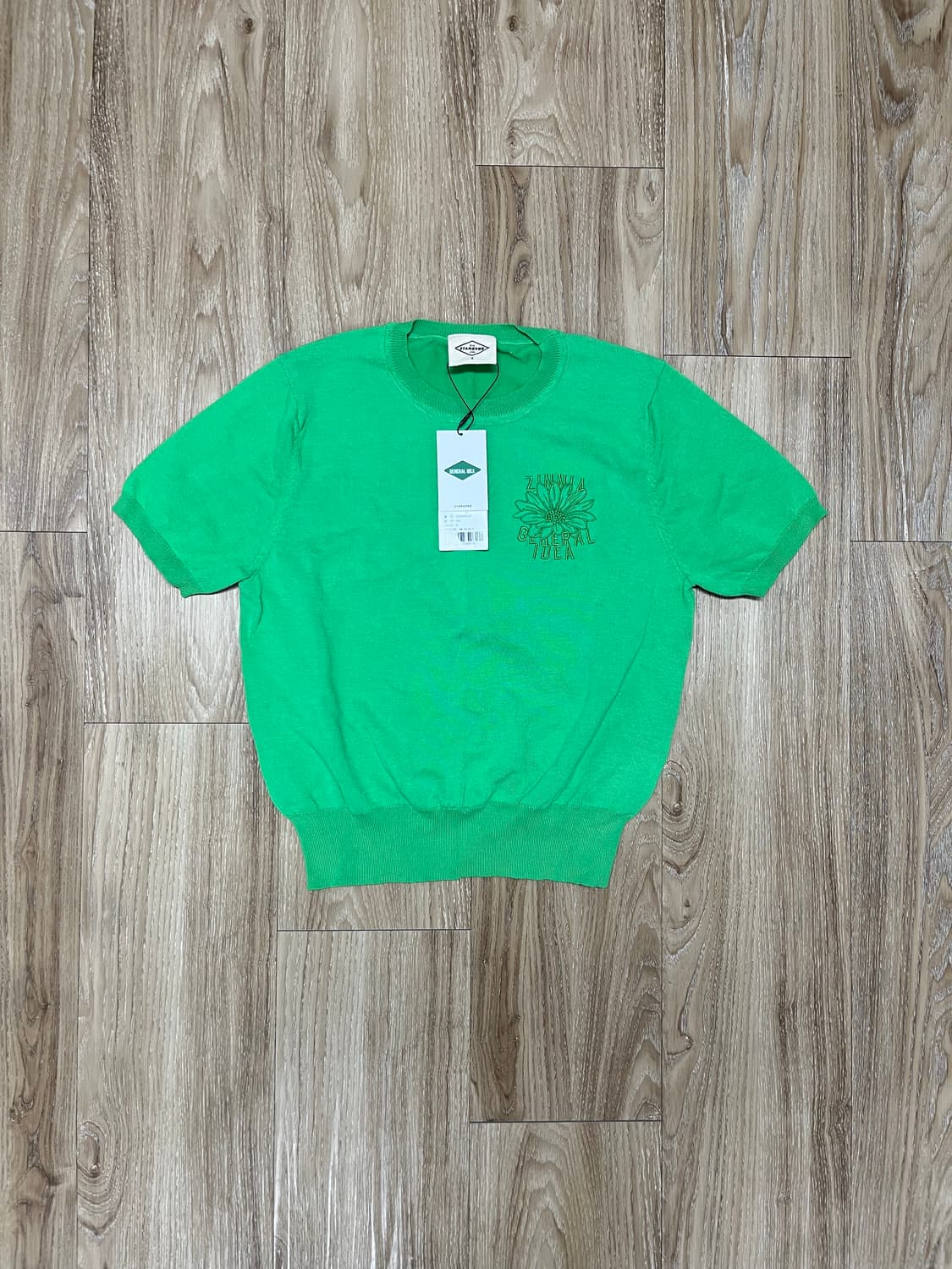 (새상품) 제네럴 아이디어 반팔 니트 S 상품이미지1