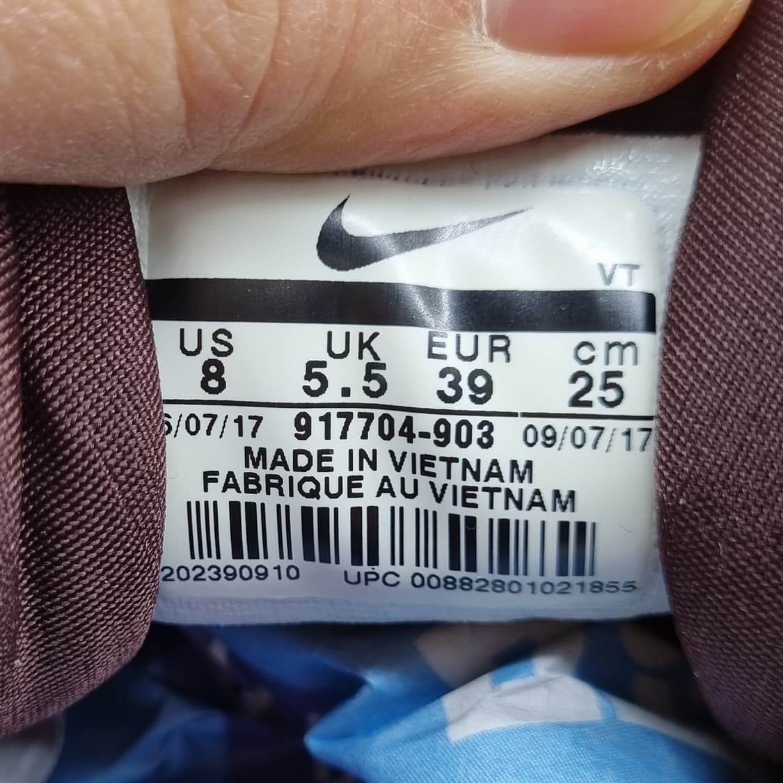 나이키 에어맥스97 버건디 운동화250  상품이미지6