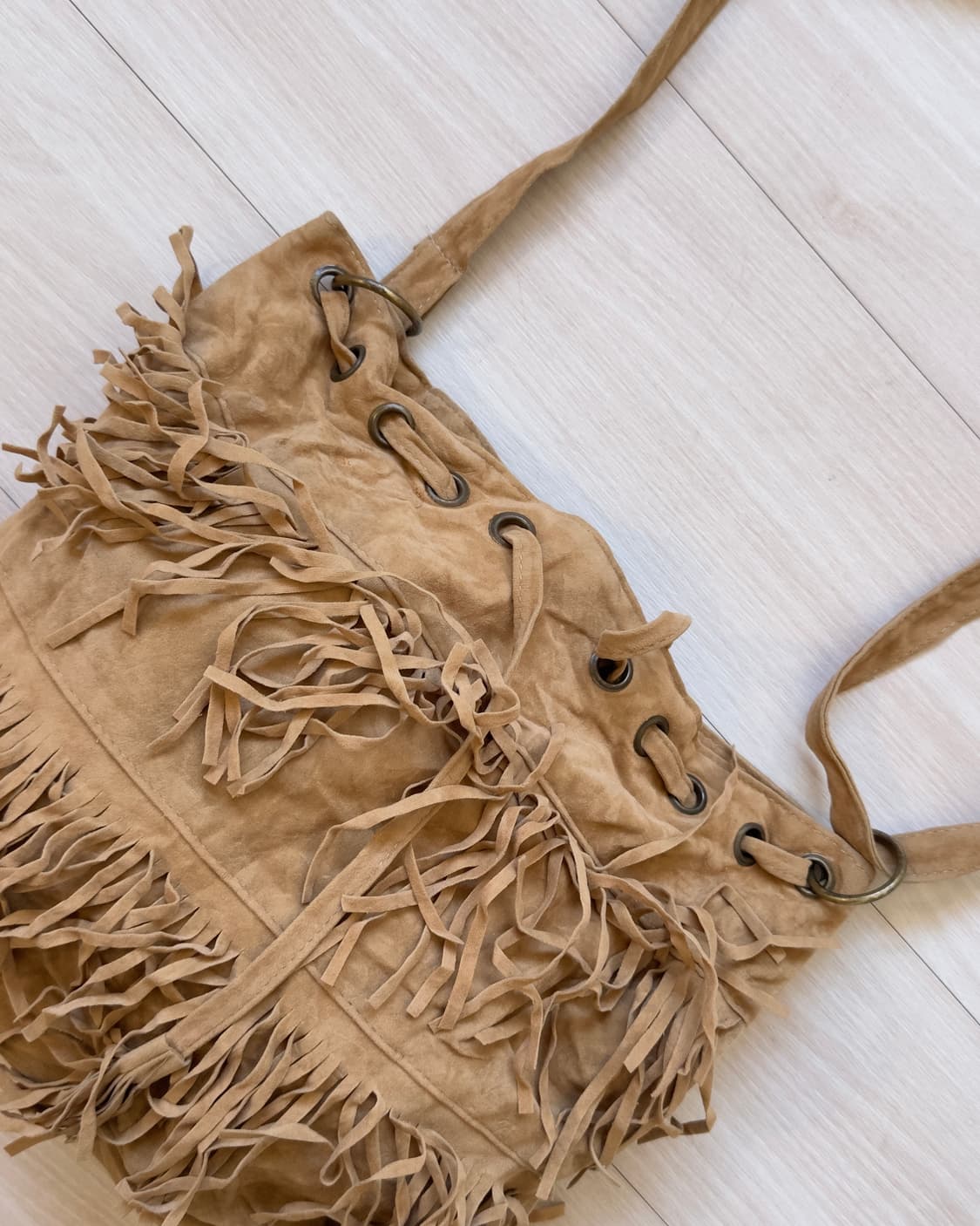 [Vintage] Suede Fringe Bucket Shoulder B 상품이미지3
