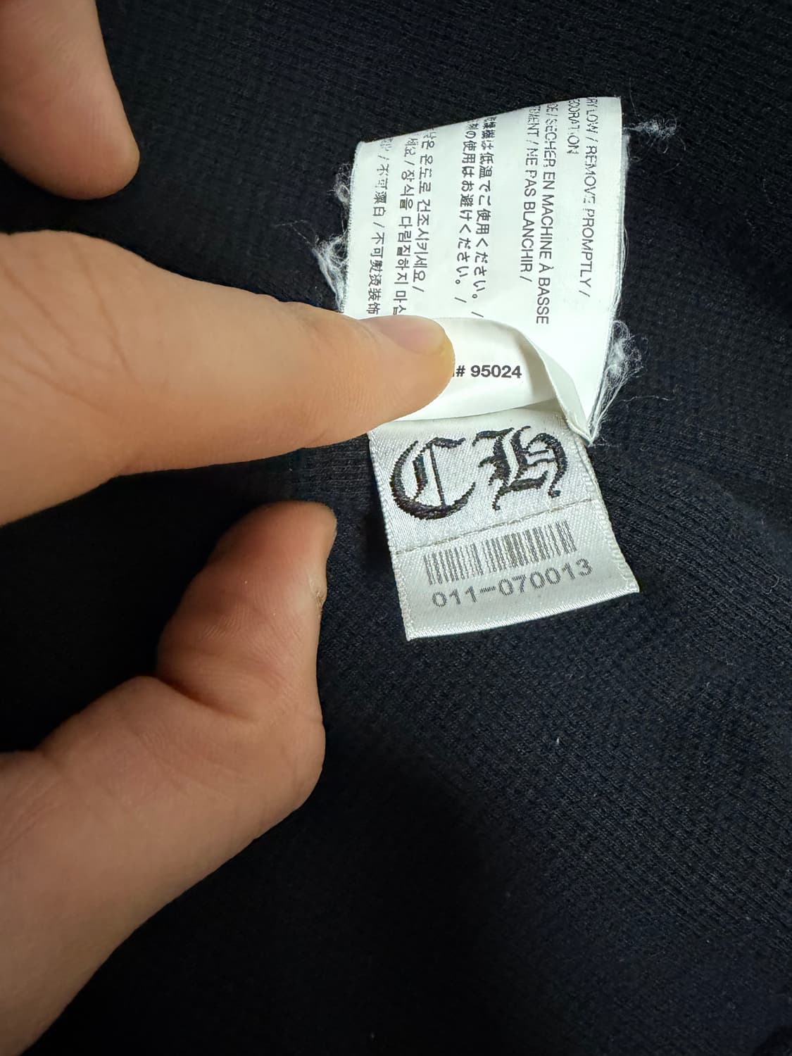 크롬하츠 크로스 홀스슈 후드집업 사이즈 L 상품이미지5