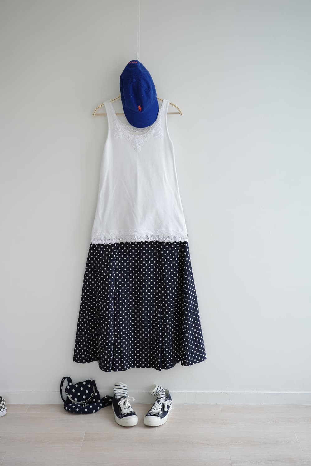 JEANASIS  
• 화이트 레이스 슬리브리스 상품이미지1