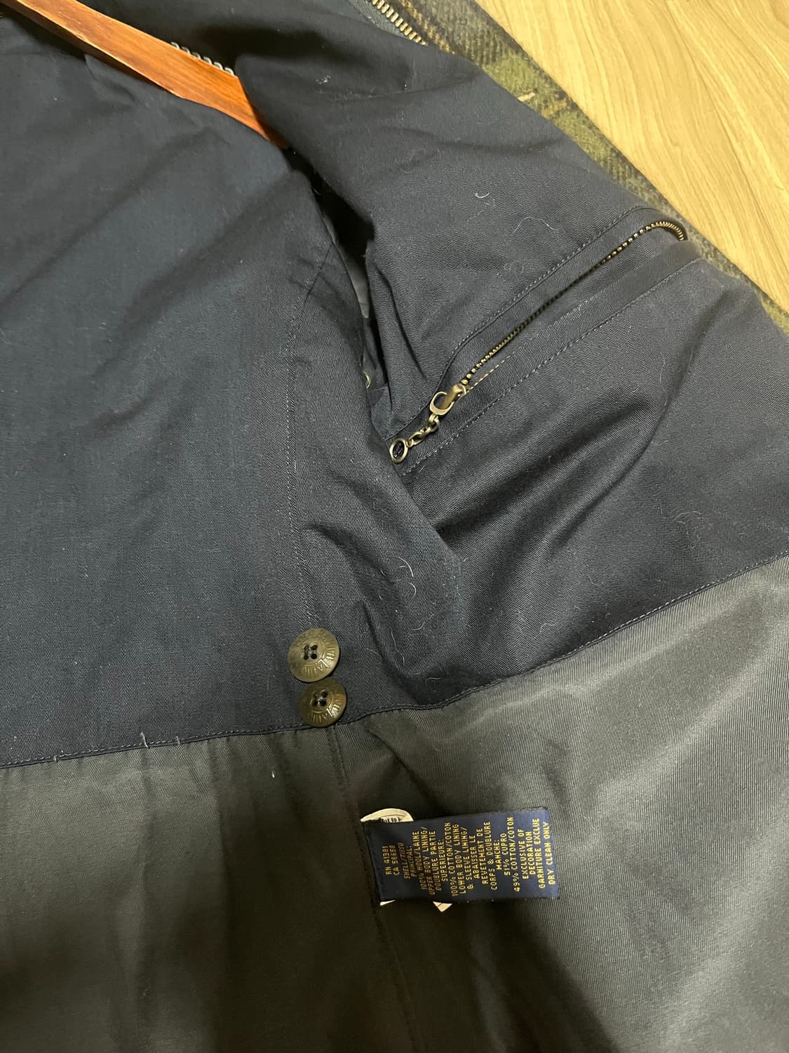 폴로 랄프로렌 블랙와치 울 헌팅 자켓 s(95-100) 상품이미지10