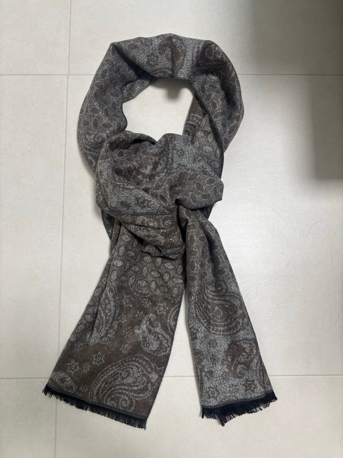 페이즐리 패턴 머플러 상품이미지1