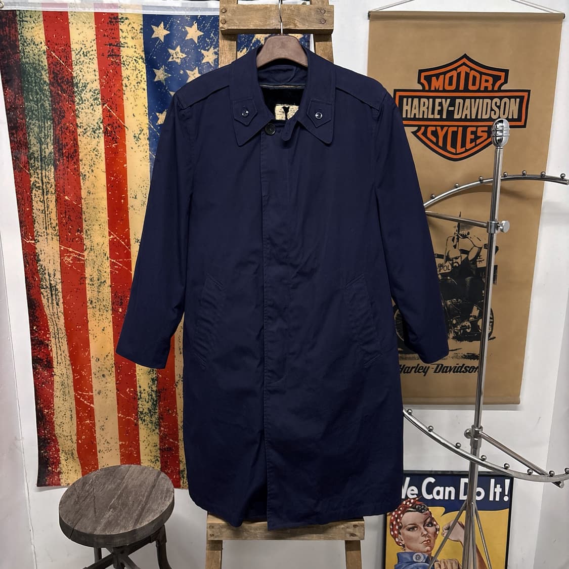 70s 오리지널 밀리터리 U.S 에어포스 올웨더 코트 내피탈부착 N488 상품이미지1