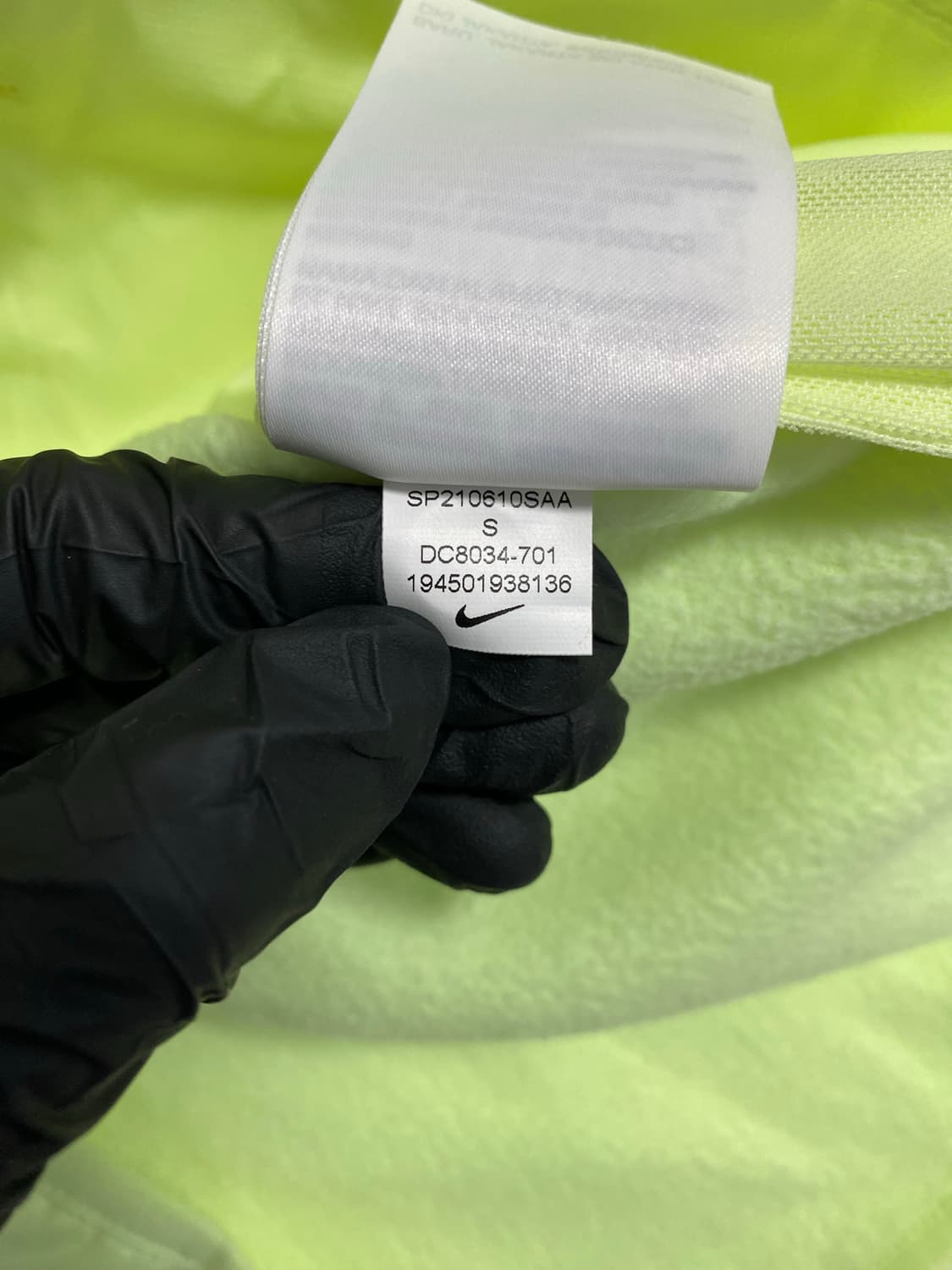 나이키 러닝 디비전 형광 크롭집업 자켓 S <542> 상품이미지8