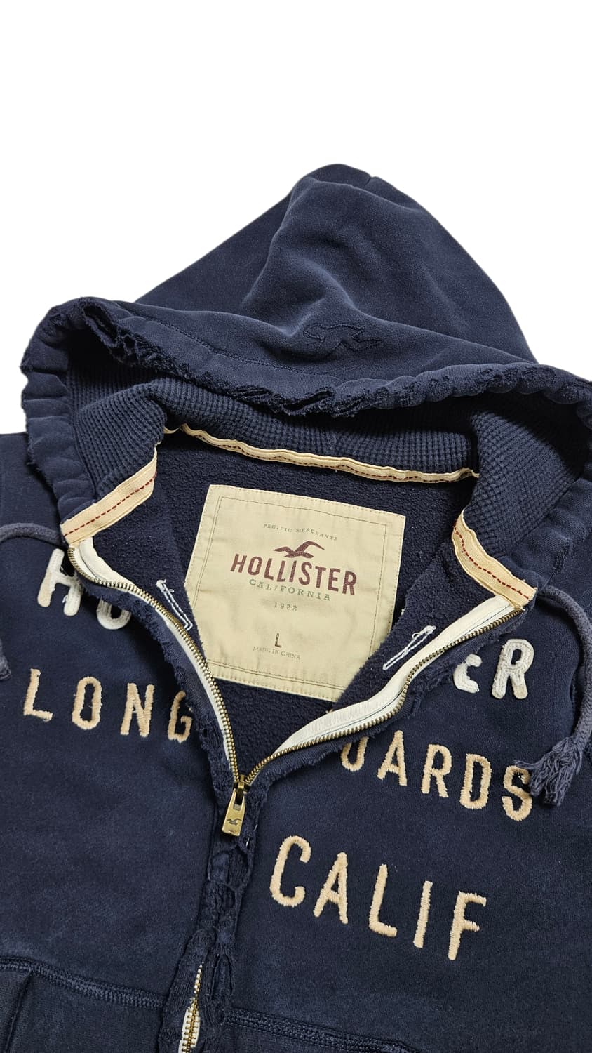 홀리스터 자수 로고 후드집업 상품이미지6