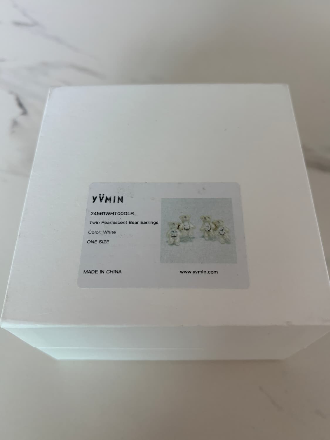 위민 트윈베어 이어링 YVNIN TWINBEAR EARRINGS 상품이미지3