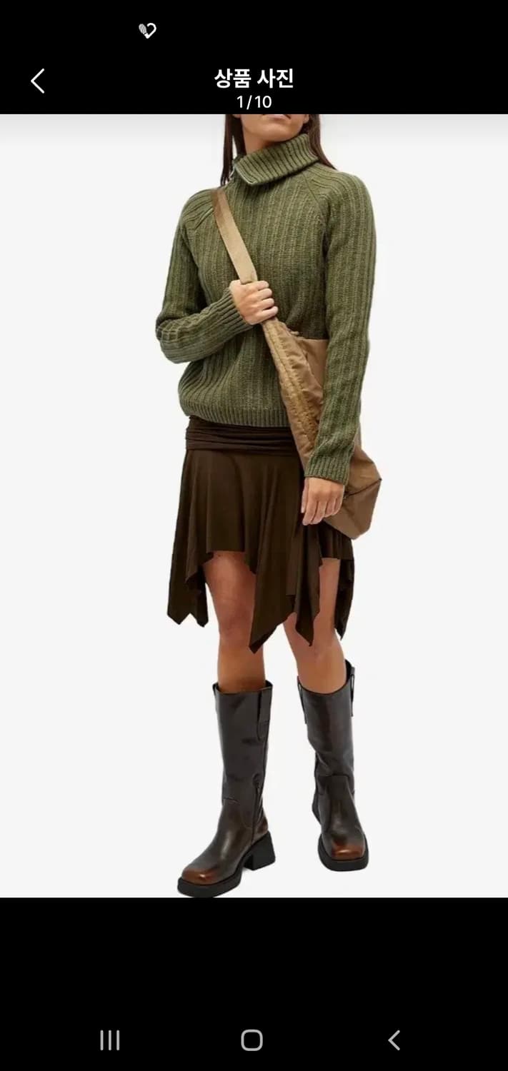 기마구아스 사이드집업 터틀넥 니트 상품이미지1